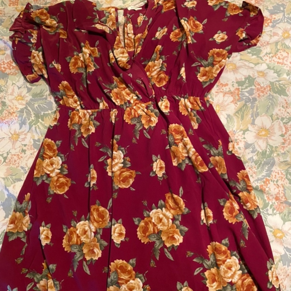 Burgundy Dress